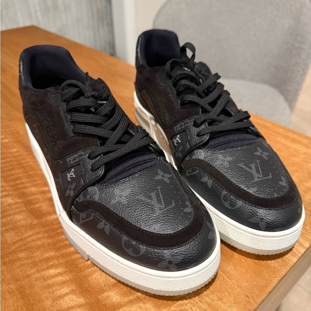 Louis Vuitton Black and White Men's Sneakers